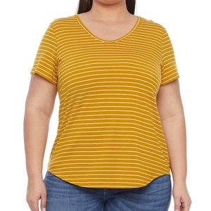 a.n.a Plus Womens Scoop Neck Short Sleeve T-Shirt